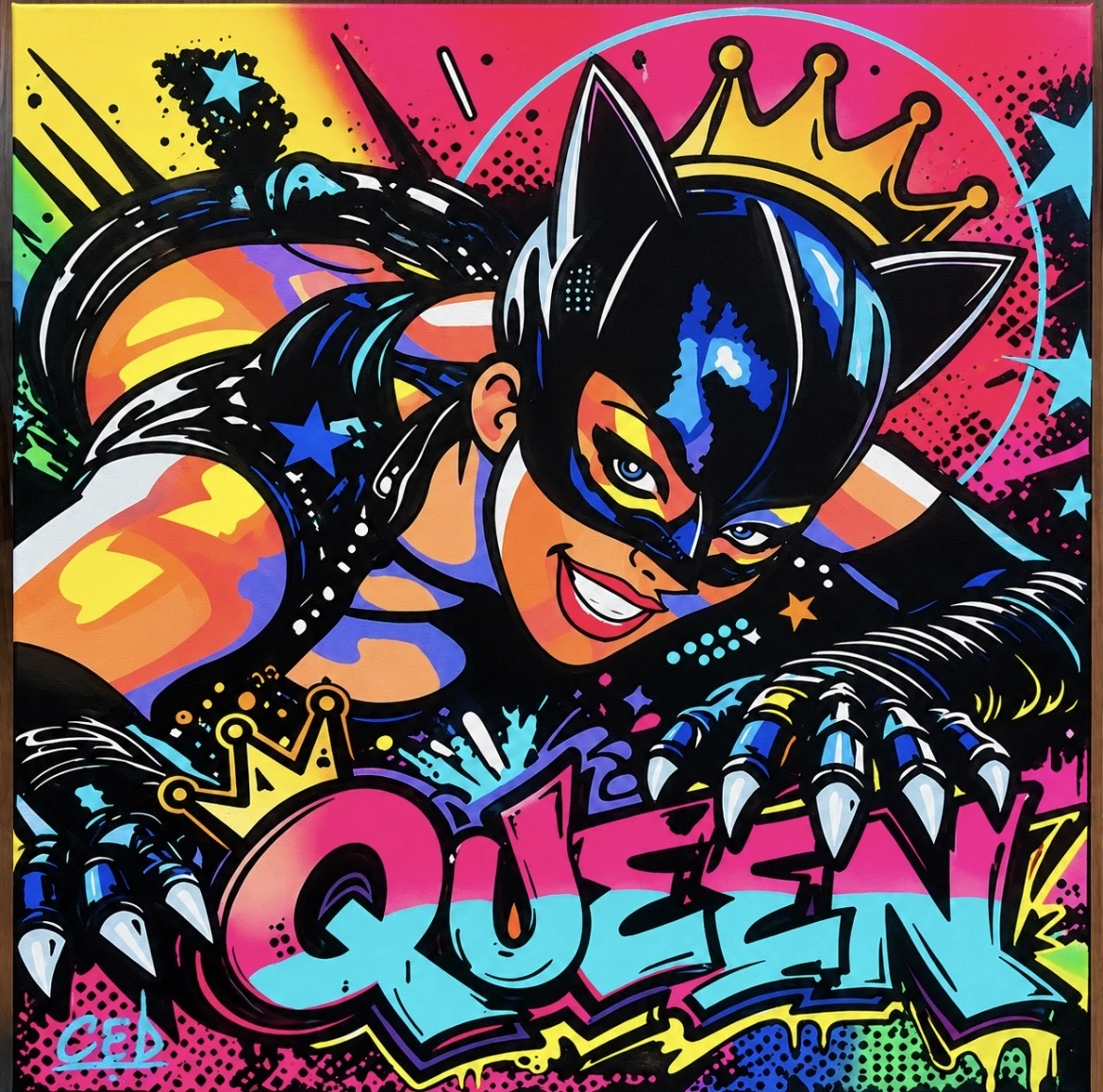 Queen Cat — œuvre originale de CED ART