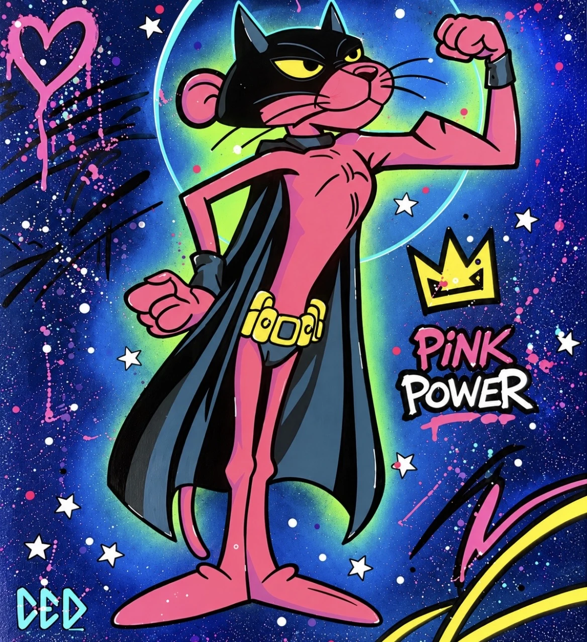 Pink Power — œuvre originale de CED ART