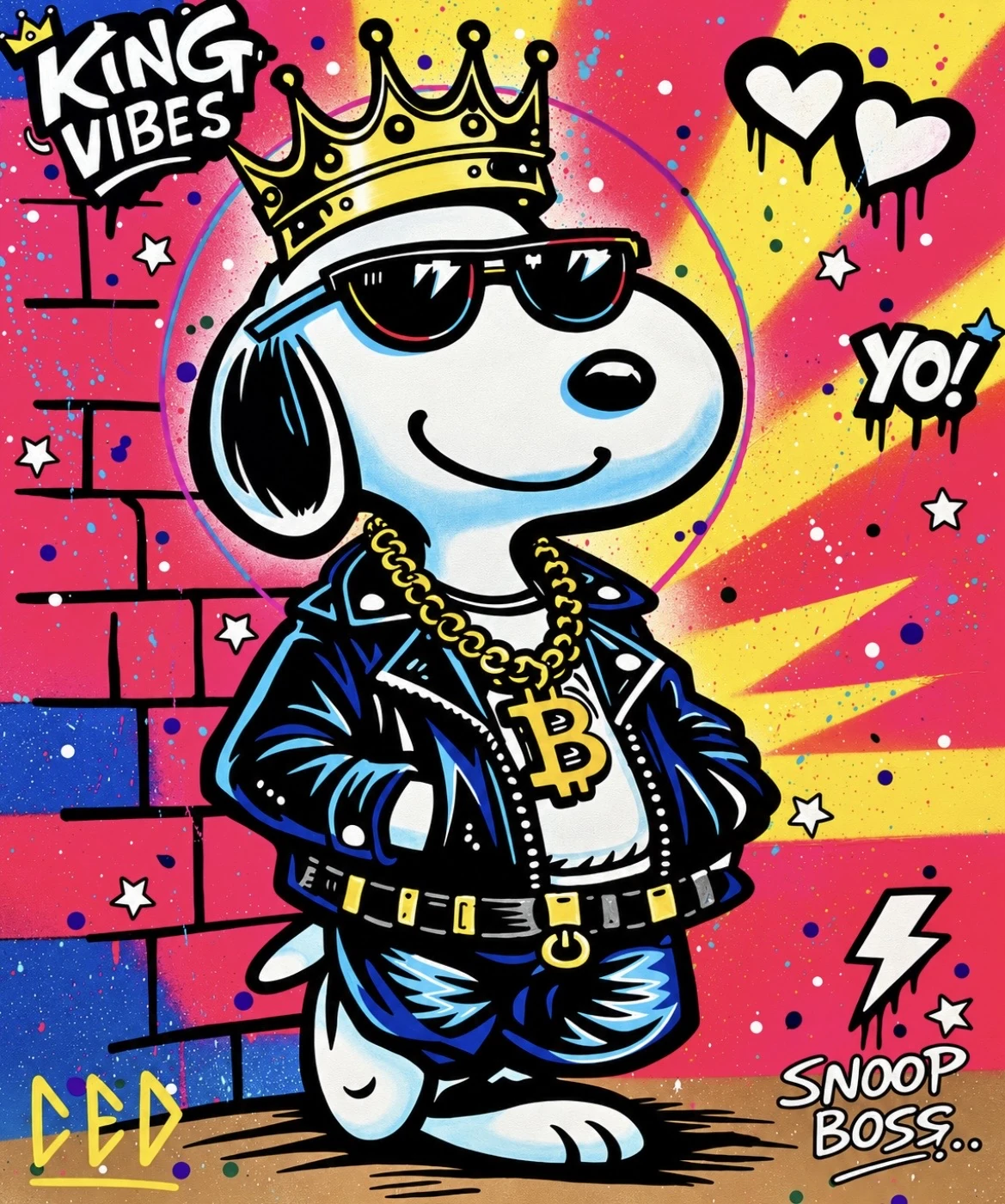 Snoopy Boss — œuvre originale de CED ART