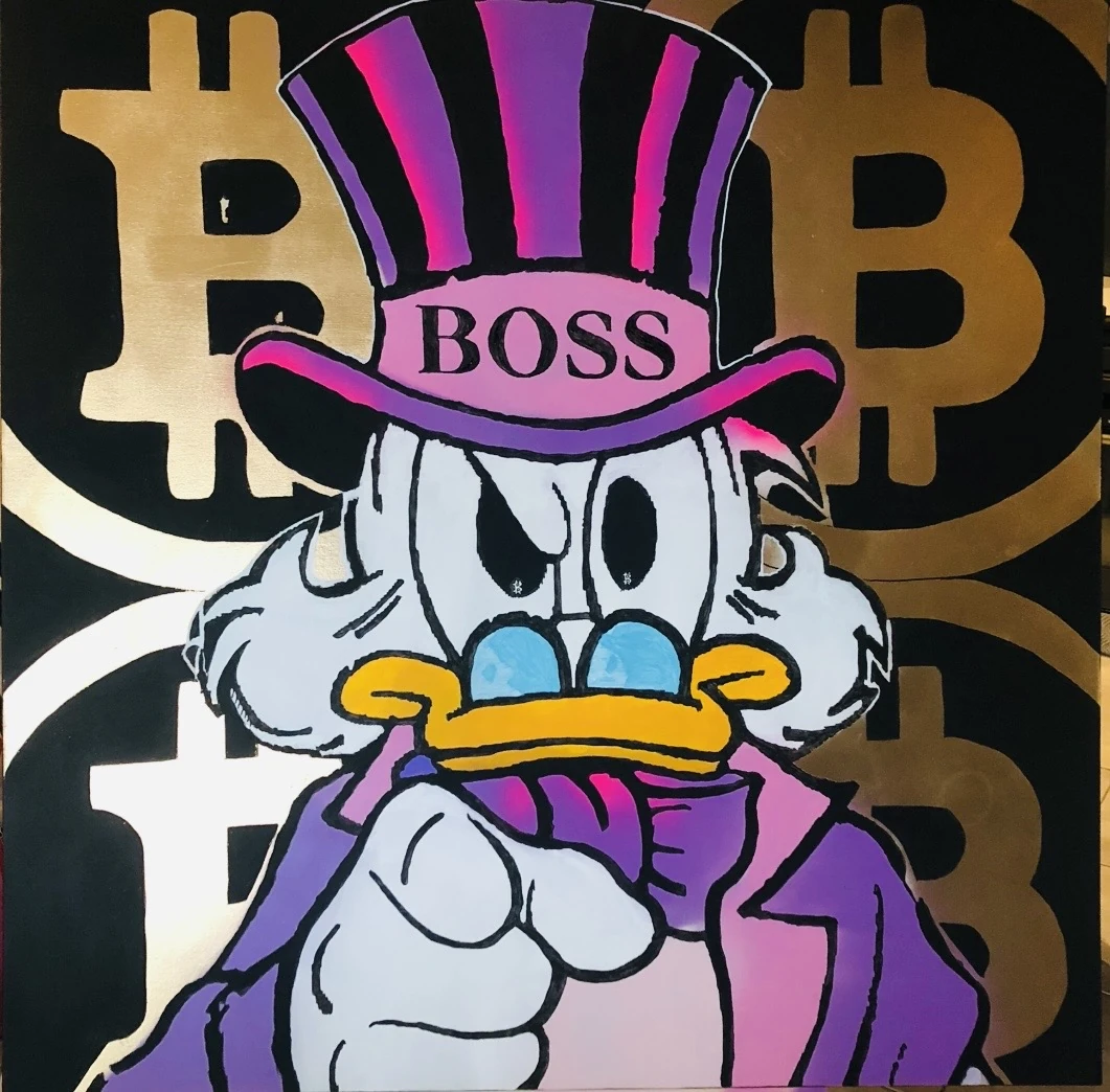 Crypto Boss — œuvre originale de CED ART