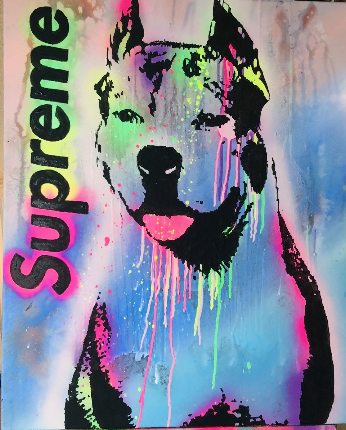 Supreme Dog — œuvre originale de CED ART